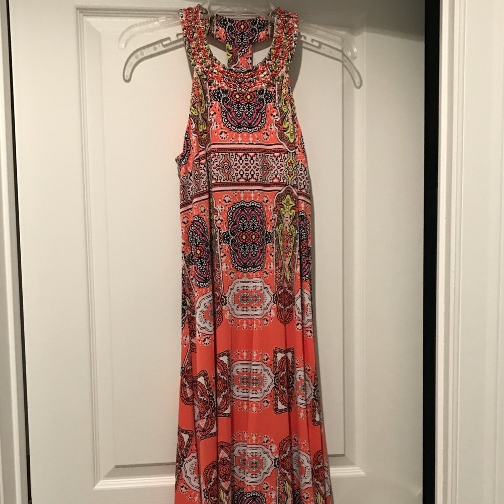 Long Orange Dress